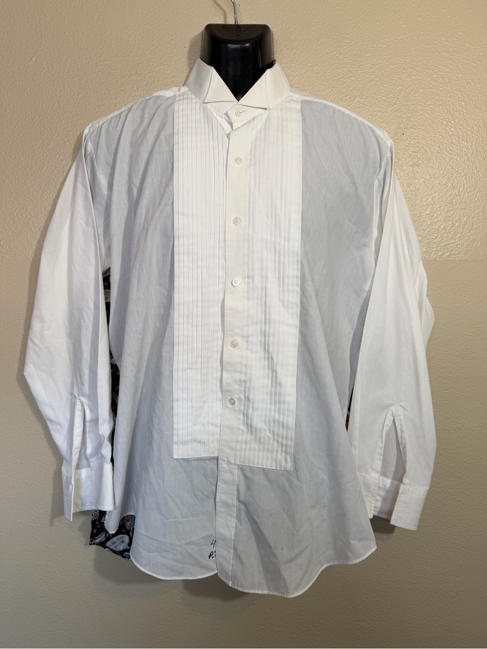 Vintage 80s 90s Nicole Miller Novelty Print Tuxedo Shirt - Comic Pop Art Back
